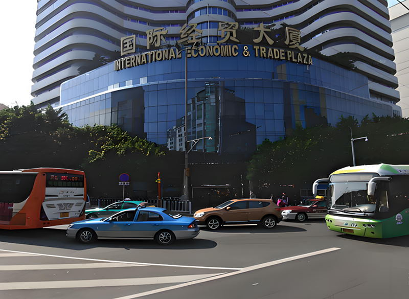 廣州市商務(wù)局。地址：廣州市越秀區(qū)東風(fēng)西路國際經(jīng)貿(mào)大廈