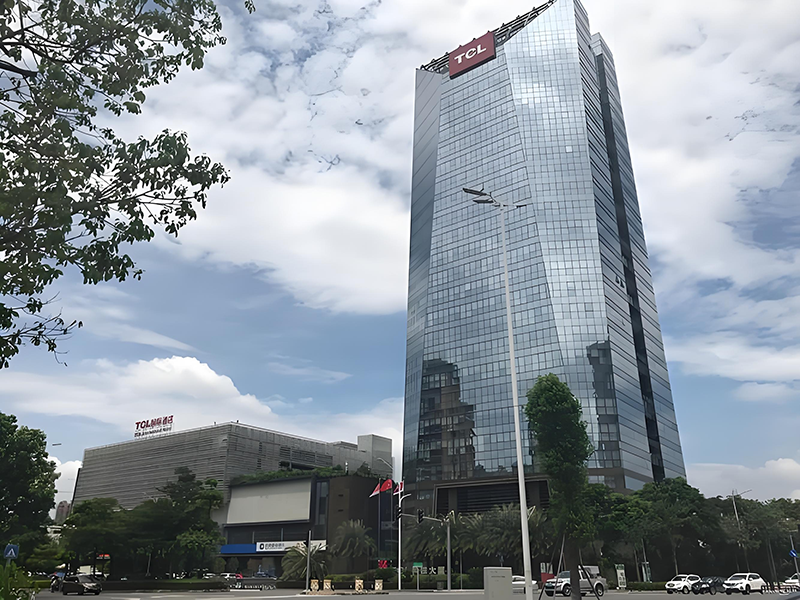 惠州市TCL科技集團(tuán)。地址：惠州市仲愷高新區(qū)惠風(fēng)三路17號(hào)